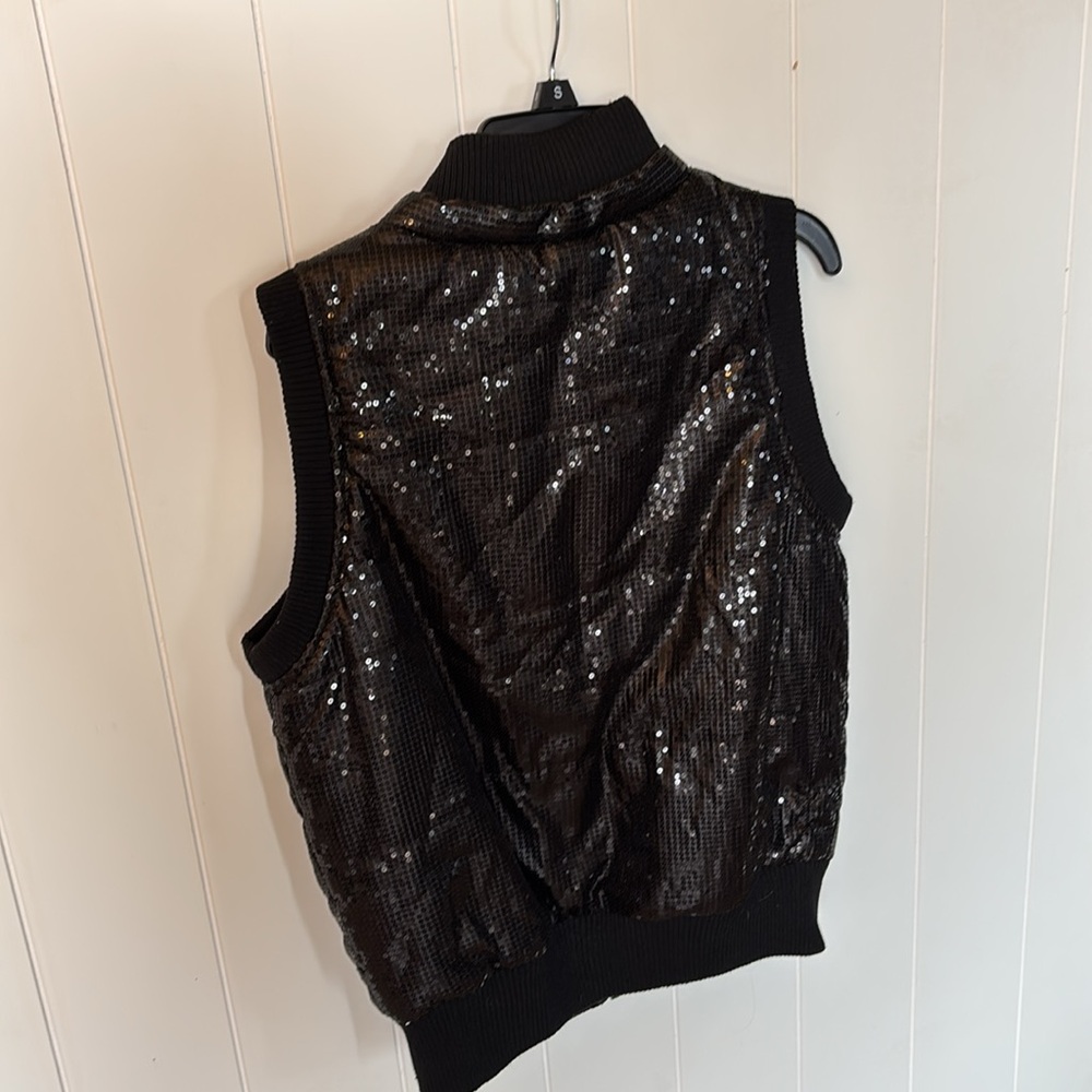 Miss Me sequin puffer Vest! Small - Picture 5 of 5